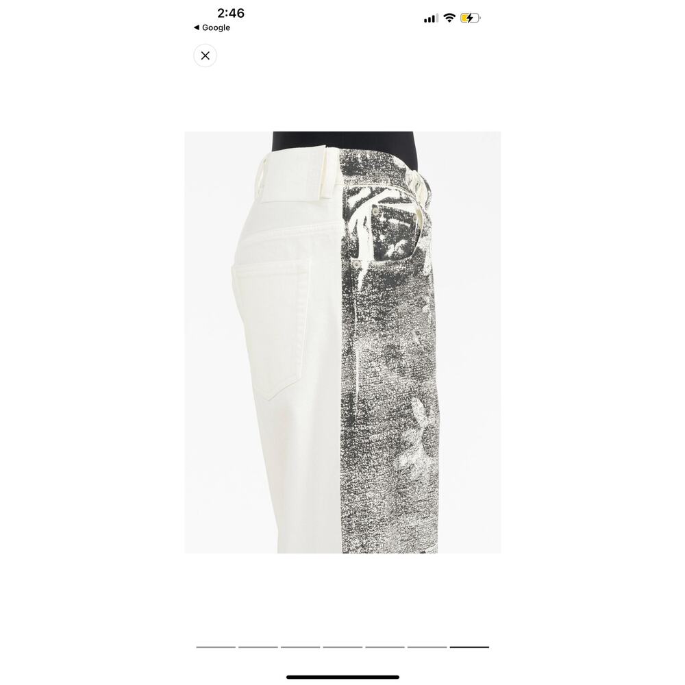 MM6 Maison Margiela Graphic Print Tapered Leg Trousers NWT Size: 26 - Picture 7 of 9